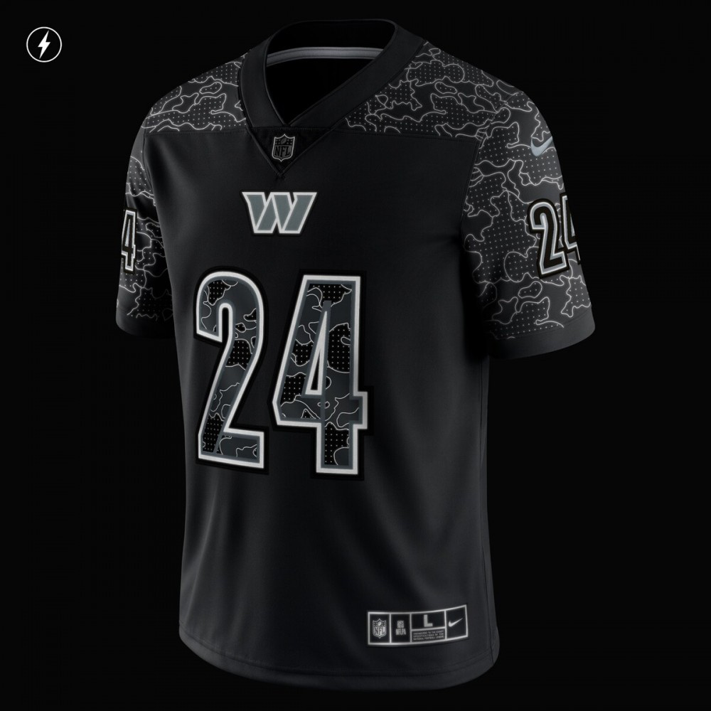 Antonio Gibson Washington Commanders Nike RFLCTV Limited Jersey - Black-GridironStore